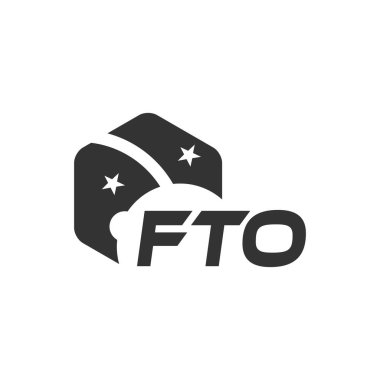 Beyaz arka planda FTO harfi logo tasarımı. Yaratıcı modern FTO harf logosu tasarımı. Vektör tasarımı.