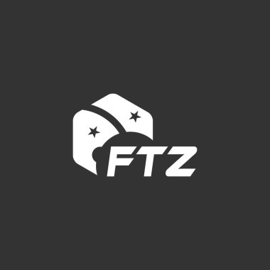 Beyaz arkaplanda FTZ harf logosu tasarımı. Yaratıcı modern FTZ harf logosu tasarımı. Vektör tasarımı.