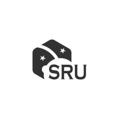 SRU letter logo design on white background. Creative  modern SRU letter logo design. Vector design. clipart