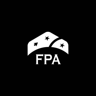 Beyaz arka planda FPA harf logosu tasarımı. Yaratıcı modern FPA harf logosu tasarımı. Vektör tasarımı.