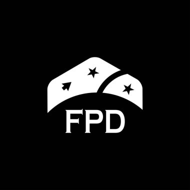 Beyaz arka planda FPD mektup logosu tasarımı. Yaratıcı modern FPD mektup logosu tasarımı. Vektör tasarımı.