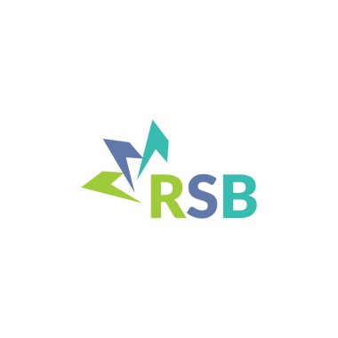 Beyaz arka planda RSB harfi logo tasarımı. Yaratıcı modern RSB harfi logo tasarımı. Vektör tasarımı.