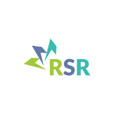 Beyaz arka planda RSR harfi logo tasarımı. Yaratıcı modern RSR harf logosu tasarımı. Vektör tasarımı.