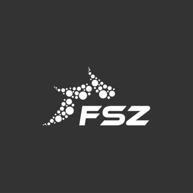 Beyaz arkaplanda FSZ harf logosu tasarımı. Yaratıcı modern FSZ harf logosu tasarımı. Vektör tasarımı.