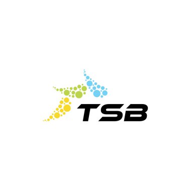 Beyaz arka planda TSB harfi logo tasarımı. Yaratıcı modern TSB harfi logo tasarımı. Vektör tasarımı.