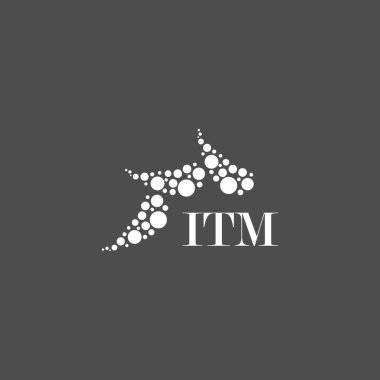 ITM mektup logosu. Yaratıcı modern ITM harf logosu tasarımı. Vektör tasarımı.