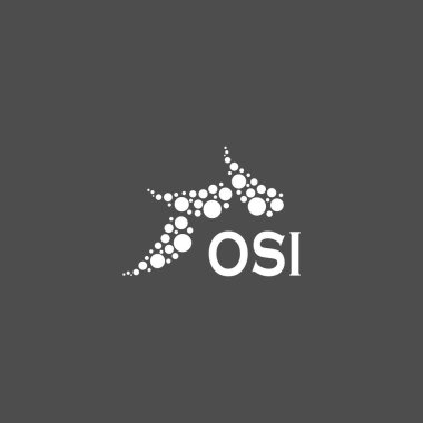 Beyaz arka planda CSI harfi logo tasarımı. Yaratıcı modern OSI harf logosu tasarımı. Vektör tasarımı.