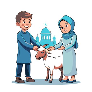 Kutsal Kurban El Adah İllüstrasyon