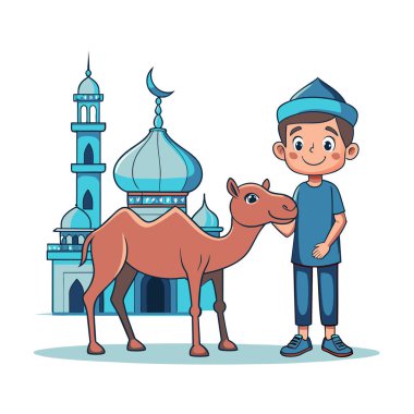 Kutsal Kurban El Adah İllüstrasyon