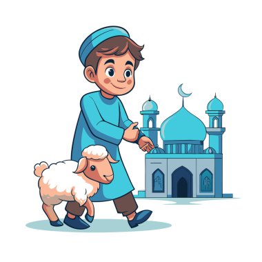 Kutsal Kurban El Adah İllüstrasyon