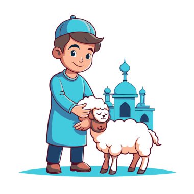 Kutsal Kurban El Adah İllüstrasyon