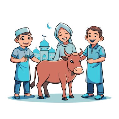 Kutsal Kurban El Adah İllüstrasyon