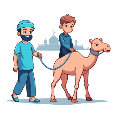 Kutsal Kurban El Adah İllüstrasyon