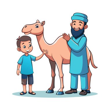 Kutsal Kurban El Adah İllüstrasyon