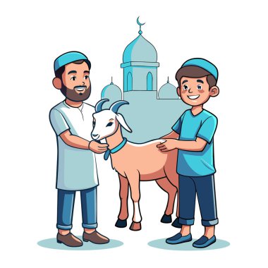 Kutsal Kurban El Adah İllüstrasyon