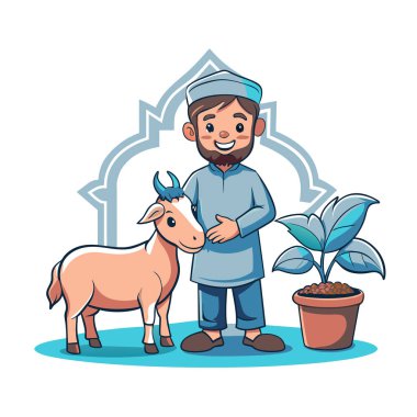 Kutsal Kurban El Adah İllüstrasyon