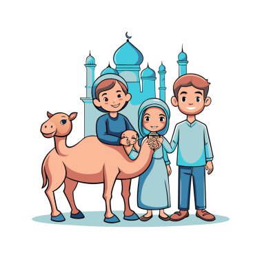 Kutsal Kurban El Adah İllüstrasyon