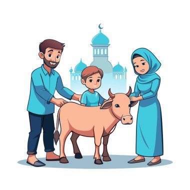 Kutsal Kurban El Adah İllüstrasyon