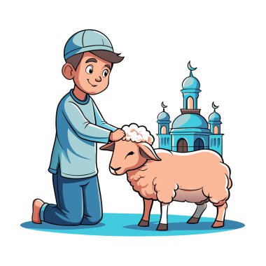 Kutsal Kurban El Adah İllüstrasyon