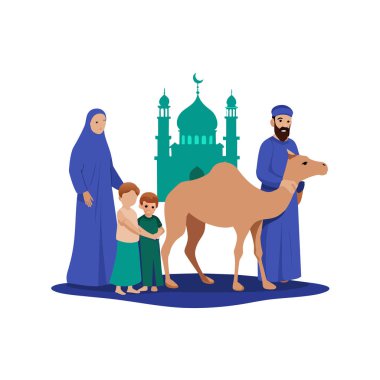 Kutsal Kurban El Adah İllüstrasyon