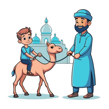 Kutsal Kurban El Adah İllüstrasyon