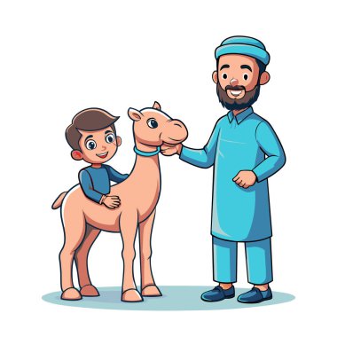 Kutsal Kurban El Adah İllüstrasyon