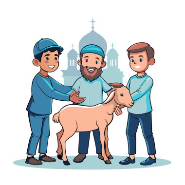 Kutsal Kurban El Adah İllüstrasyon