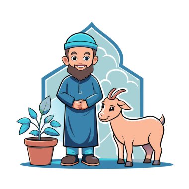 Kutsal Kurban El Adah İllüstrasyon