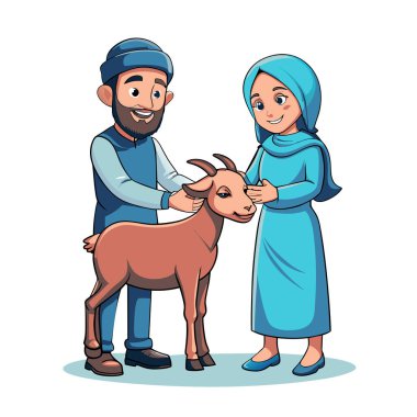 Kutsal Kurban El Adah İllüstrasyon