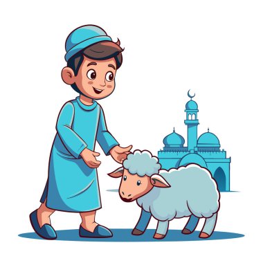 Kutsal Kurban El Adah İllüstrasyon