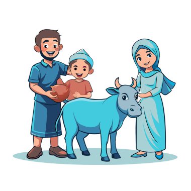 Kutsal Kurban El Adah İllüstrasyon