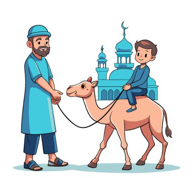 Kutsal Kurban El Adah İllüstrasyon