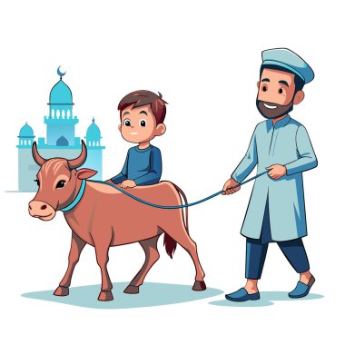 Kutsal Kurban El Adah İllüstrasyon