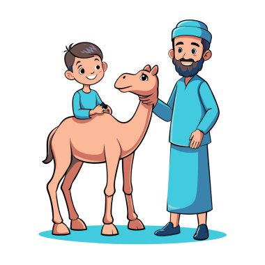 Kutsal Kurban El Adah İllüstrasyon