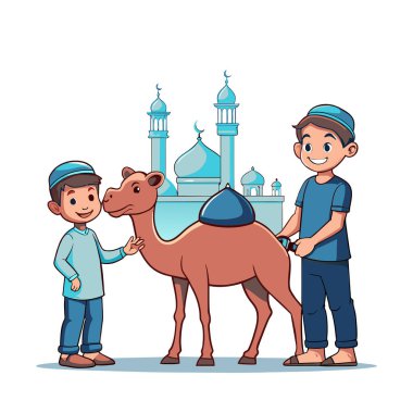 Kutsal Kurban El Adah İllüstrasyon