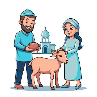 Kutsal Kurban El Adah İllüstrasyon