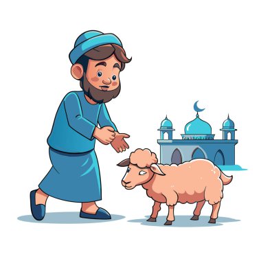 Kutsal Kurban El Adah İllüstrasyon