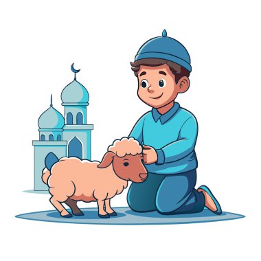 Kutsal Kurban El Adah İllüstrasyon