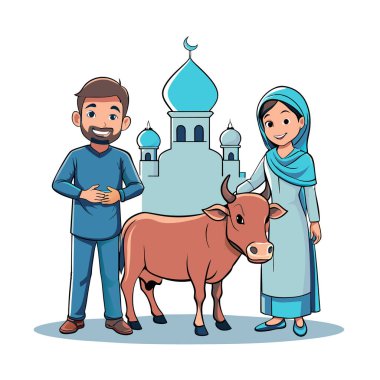 Kutsal Kurban El Adah İllüstrasyon