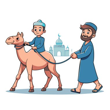 Kutsal Kurban El Adah İllüstrasyon