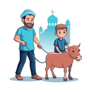 Kutsal Kurban El Adah İllüstrasyon