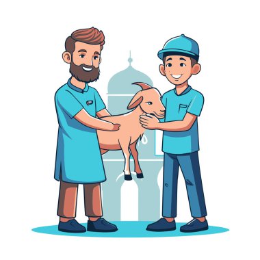 Kutsal Kurban El Adah İllüstrasyon