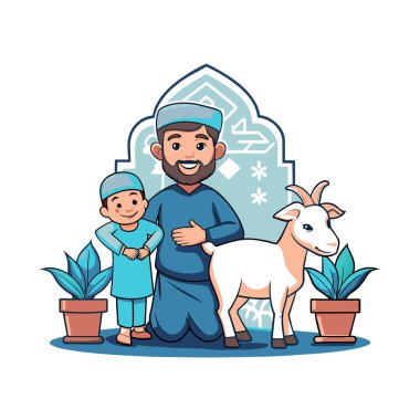 Kutsal Kurban El Adah İllüstrasyon