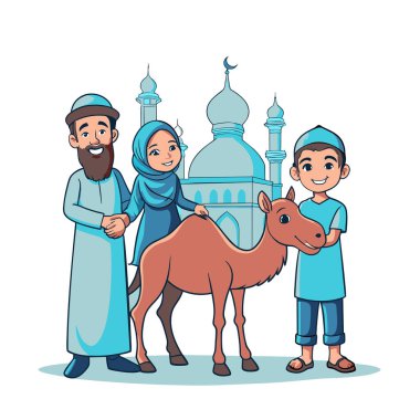 Kutsal Kurban El Adah İllüstrasyon