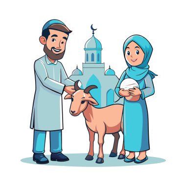 Kutsal Kurban El Adah İllüstrasyon