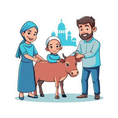 Kutsal Kurban El Adah İllüstrasyon