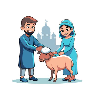 Kutsal Kurban El Adah İllüstrasyon