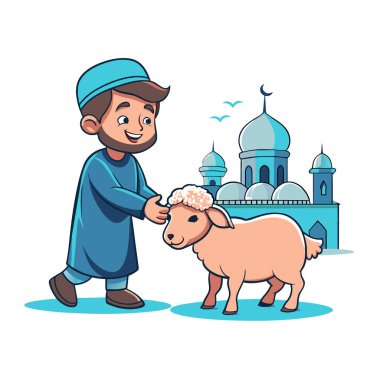 Kutsal Kurban El Adah İllüstrasyon