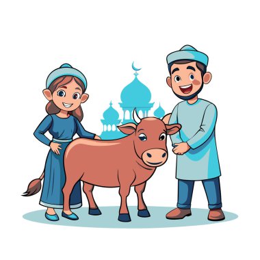 Kutsal Kurban El Adah İllüstrasyon