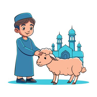 Kutsal Kurban El Adah İllüstrasyon